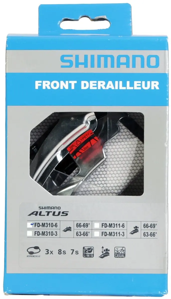 Shimano Altus FD-M310 Voorderailleur 40T - Zwart - afbeelding 5 van 6