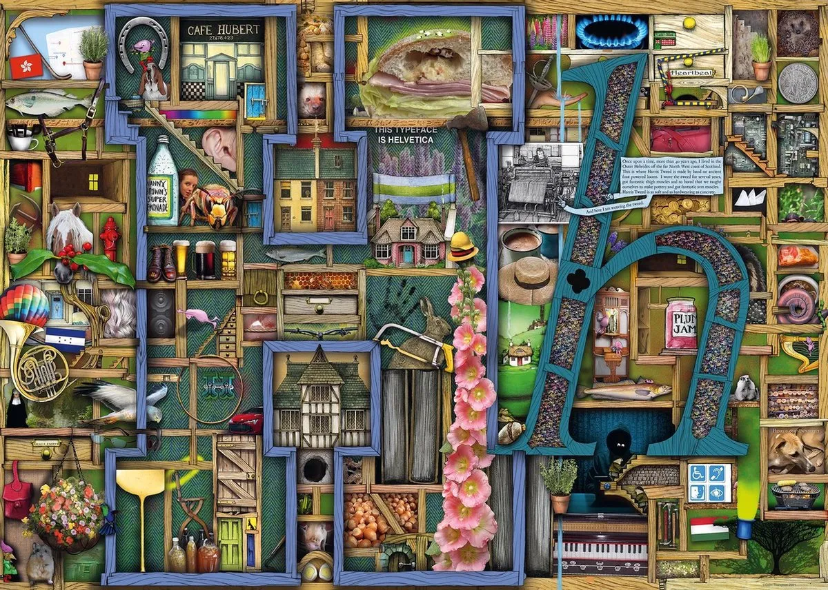 Ravensburger Colin Thompson Awesome Alphabet Legpuzzel 1000 Stuks - Multicolor