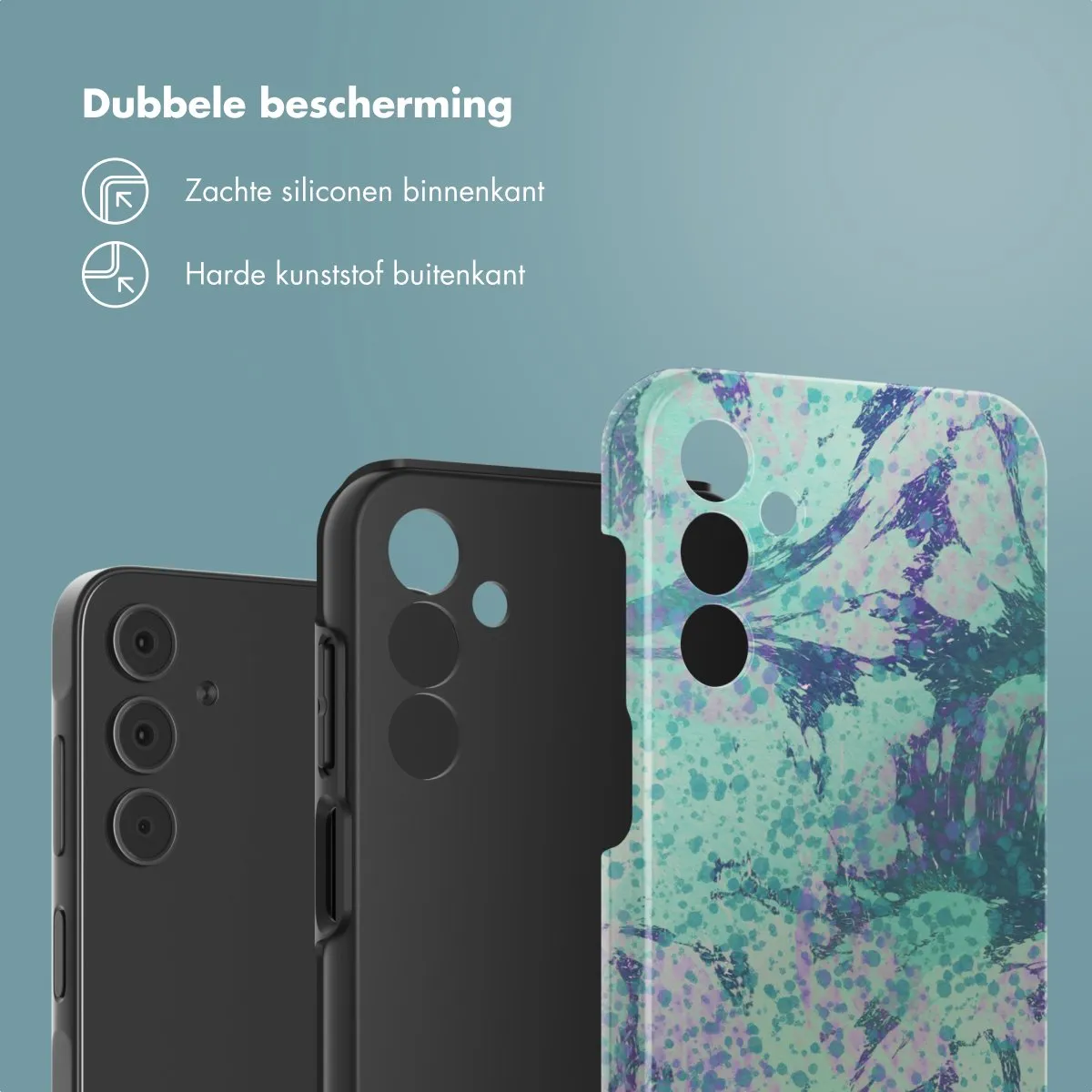 Selencia Hoesje Samsung Galaxy A15 Fresh Paint Green