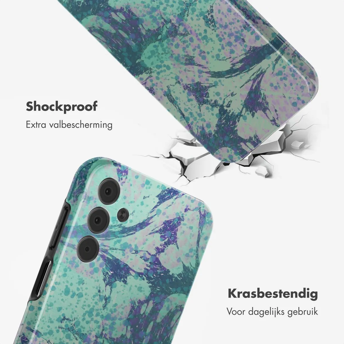 Selencia Hoesje Samsung Galaxy A15 Fresh Paint Green