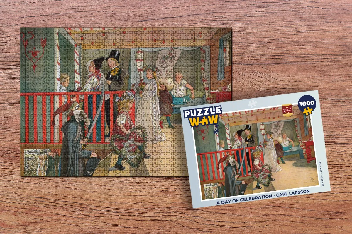 PuzzleWow Carl Larsson Legpuzzel 1000 Stuks - Multicolor