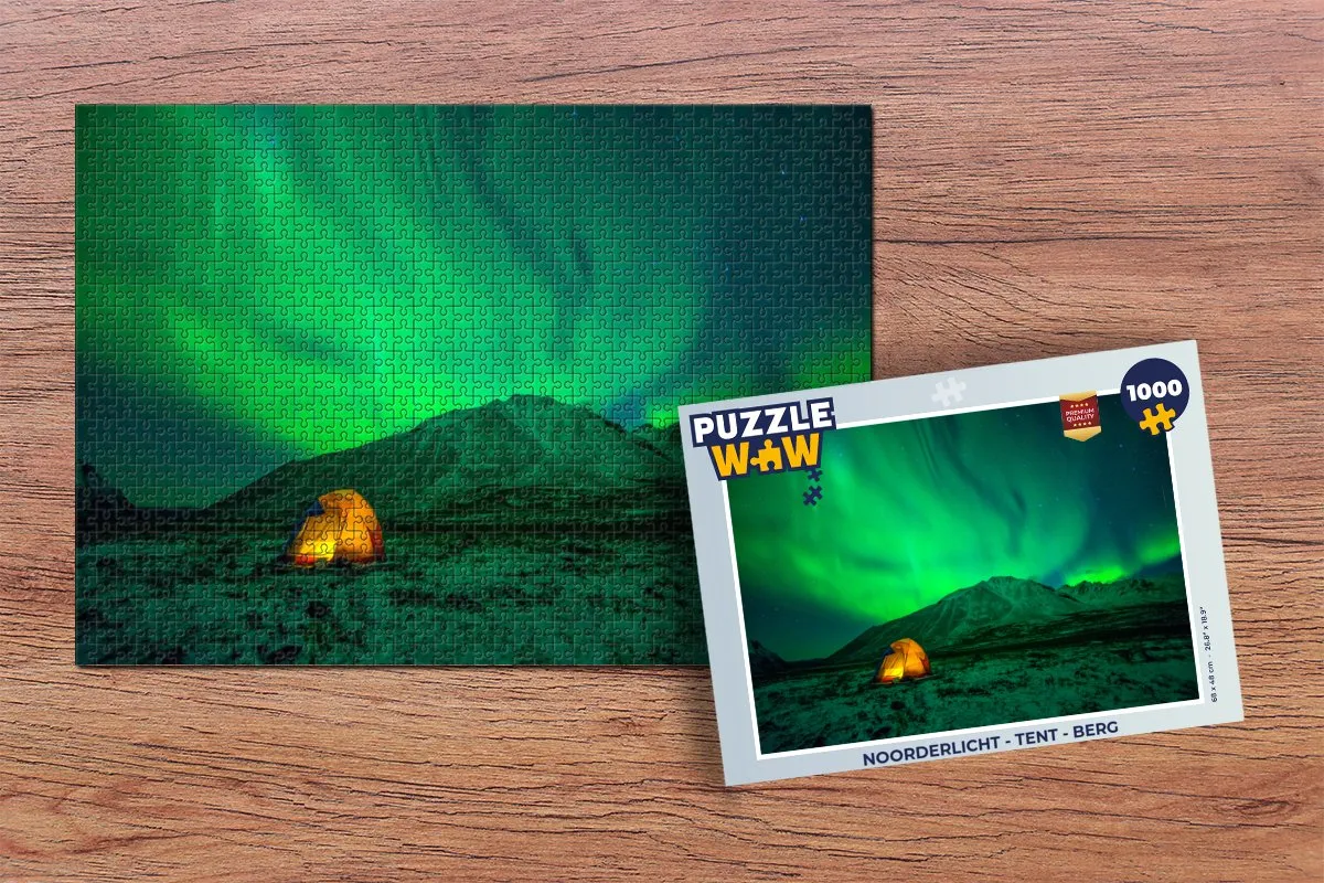 PuzzleWow Noorderlicht Legpuzzel 1000 Stuks - Multicolor