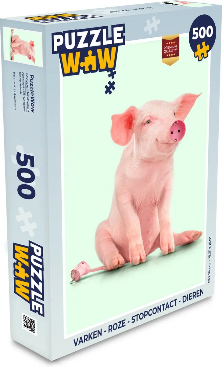 PuzzleWow Varken Legpuzzel 500 Stuks