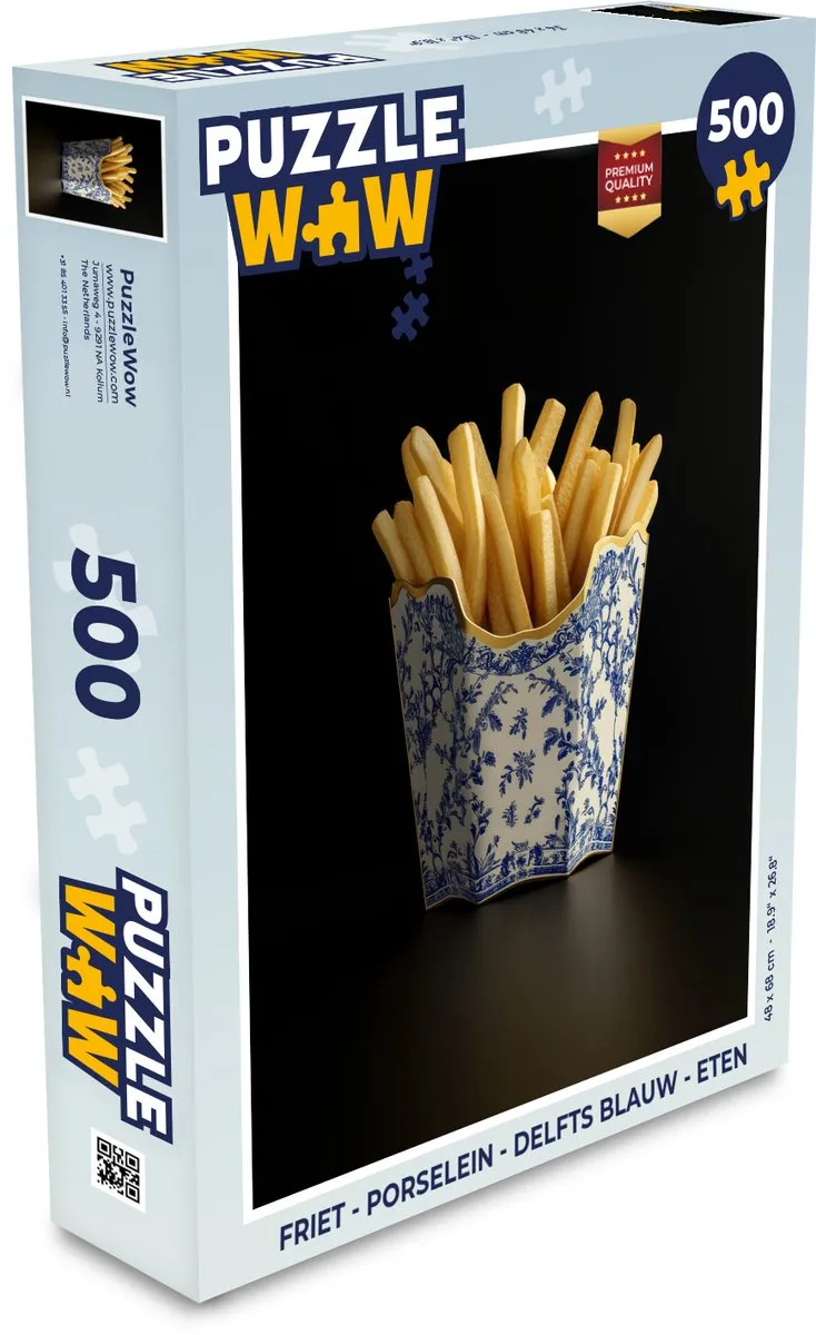 PuzzleWow Friet Puzzel 500 Stuks