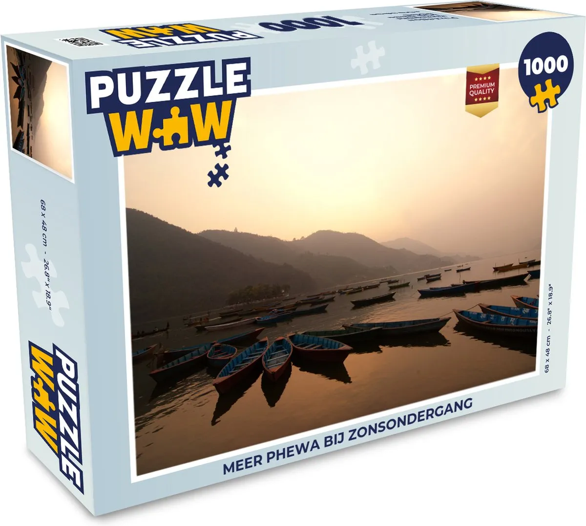 PuzzleWow Kano Water Zonsondergang Legpuzzel 1000 Stuks