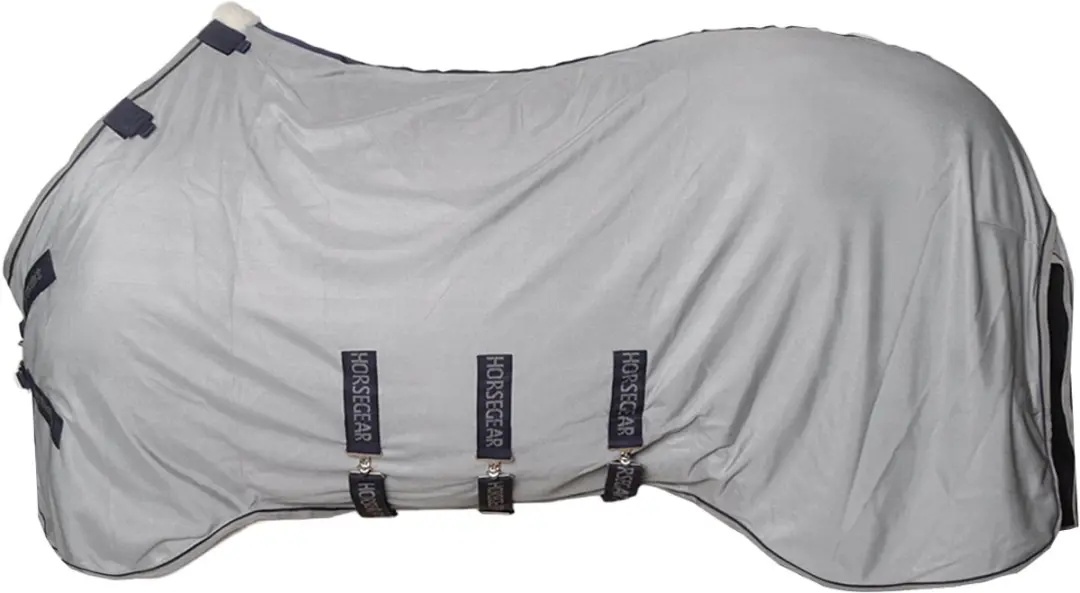 Horsegear Vliegendeken Horsegear Hgprotect V2 Met Hals Grijs