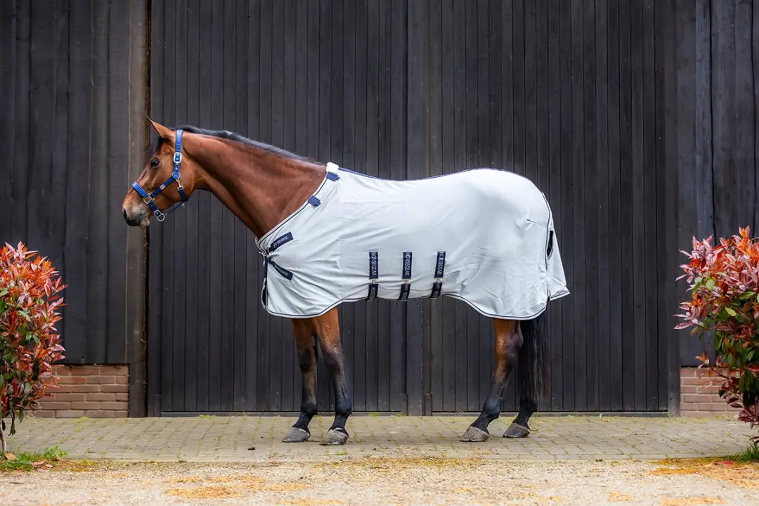 Horsegear HGProtect V2 Vliegendeken 130cm - Grijs - afbeelding 6 van 6