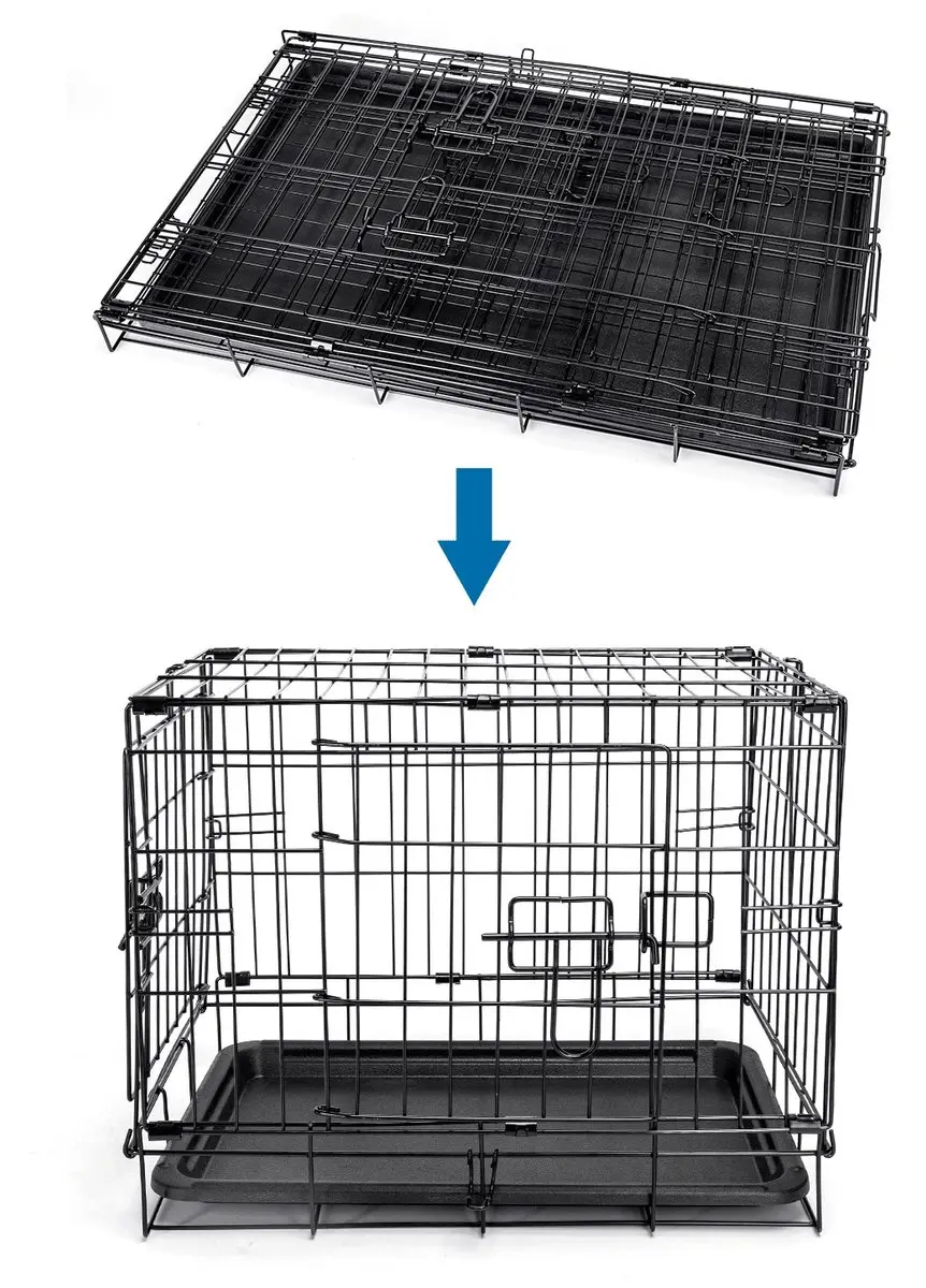 Nobleza Hondenbench Opvouwbaar 60x44,5x49cm - Zwart - afbeelding 6 van 6