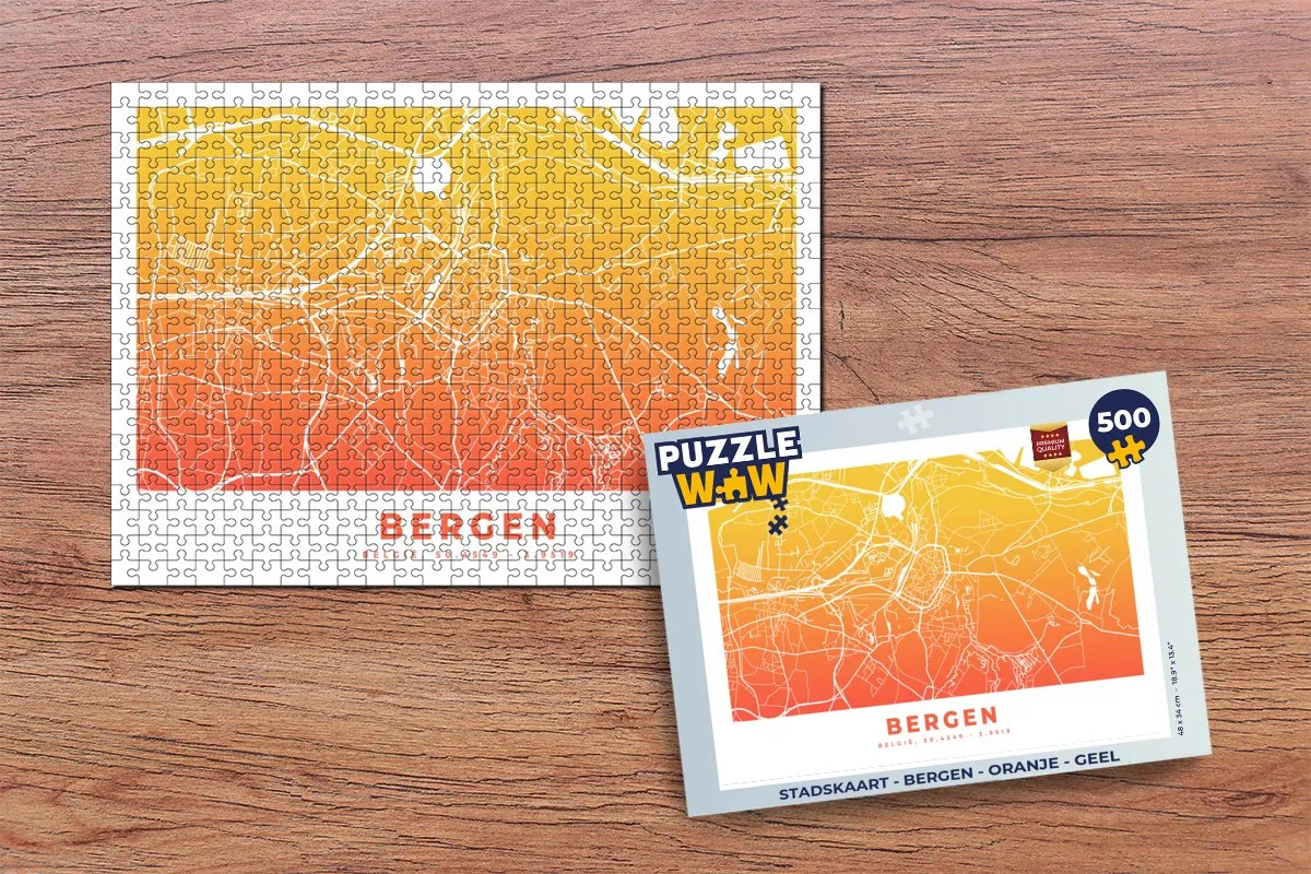 PuzzleWow Bergen Legpuzzel 500 Stuks - Multicolor