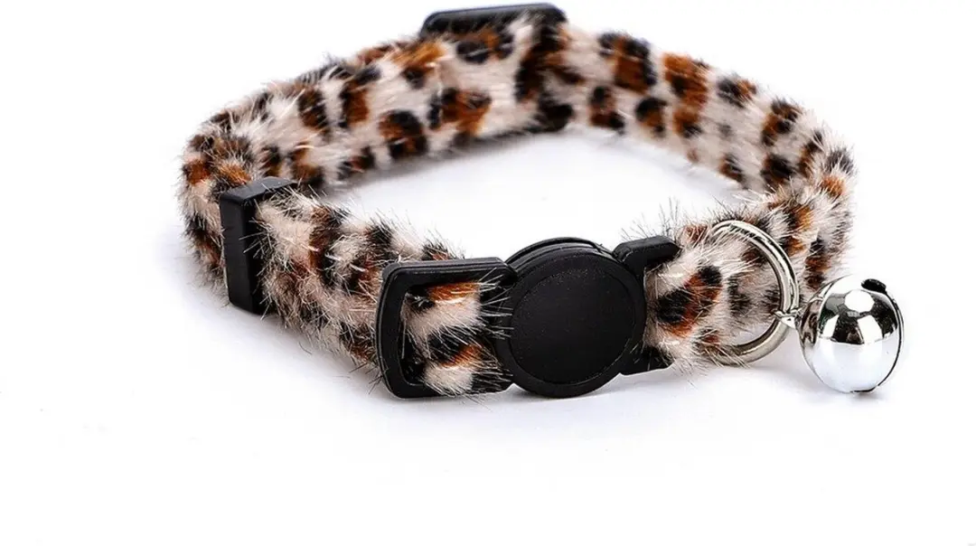 Nobleza Kattenhalsband Wit - Dierenprint Pluche