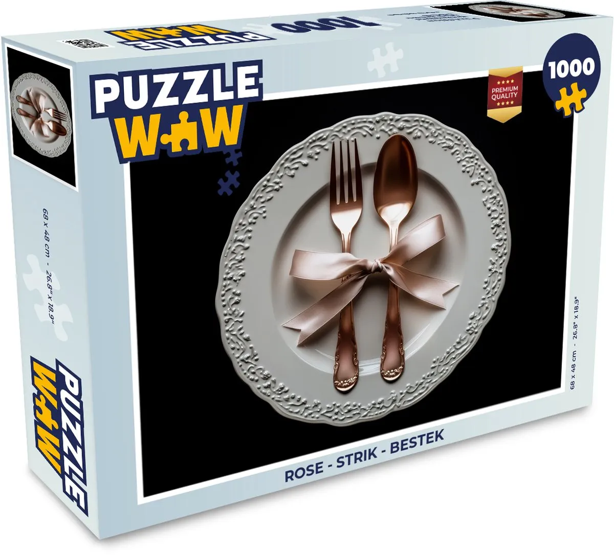 PuzzleWow Rose Strik Legpuzzel 1000 Stuks