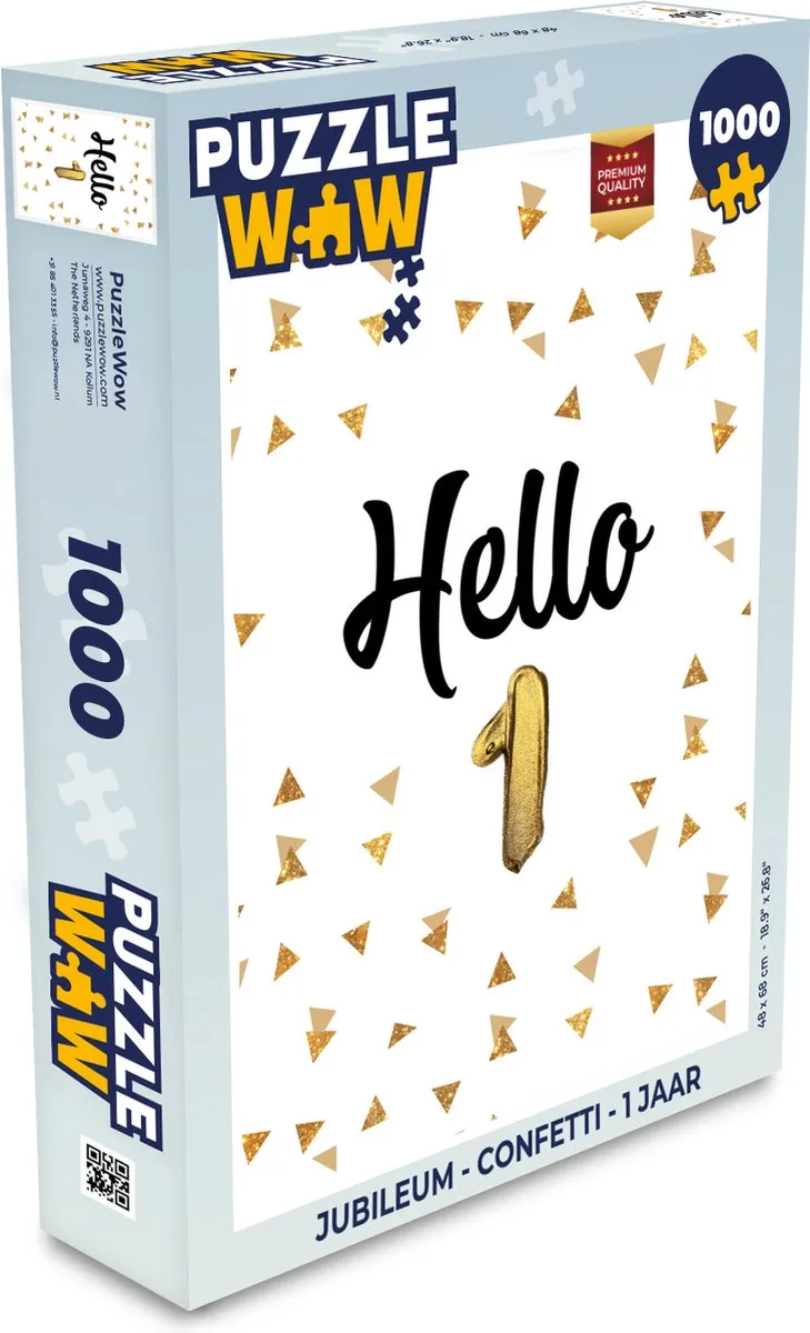 PuzzleWow Confetti Legpuzzel 1000 Stuks