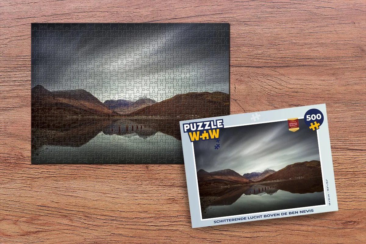 PuzzleWow Schitterende lucht boven de Ben Nevis Legpuzzel 500 Stuks