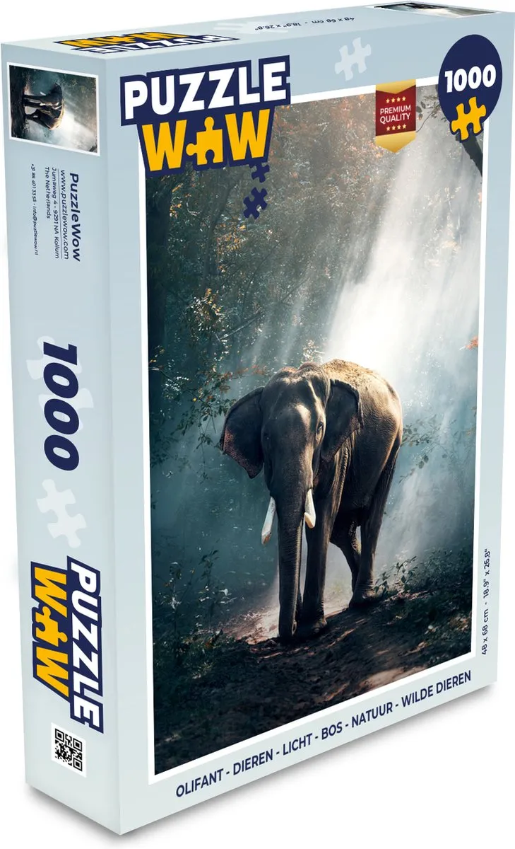 PuzzleWow Olifant Legpuzzel 1000 Stuks