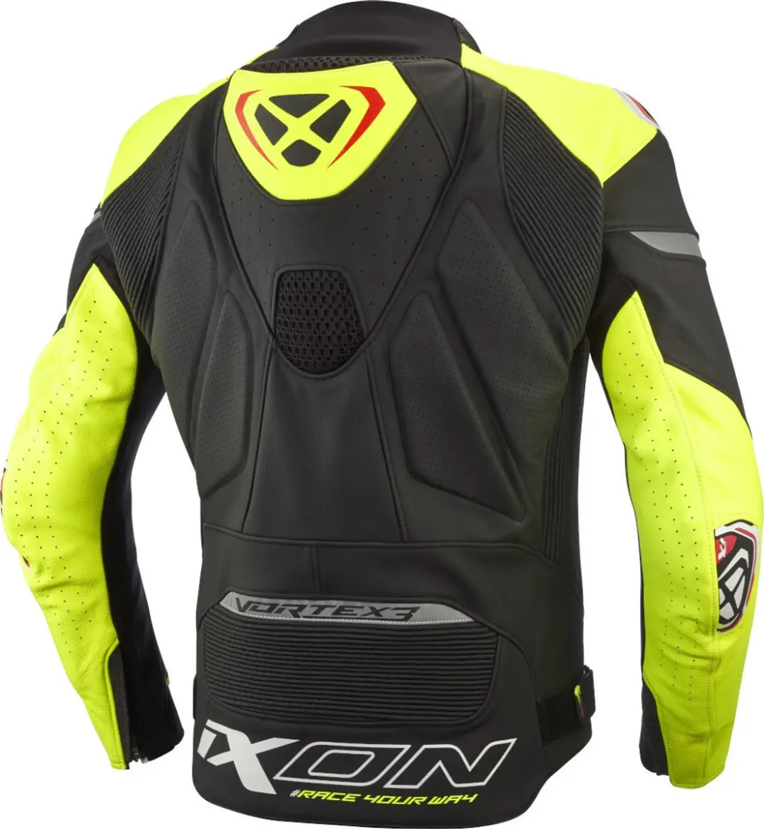 IXON Vortex 3 Motorjas - Zwart/Geel L - Zomer - afbeelding 2 van 6