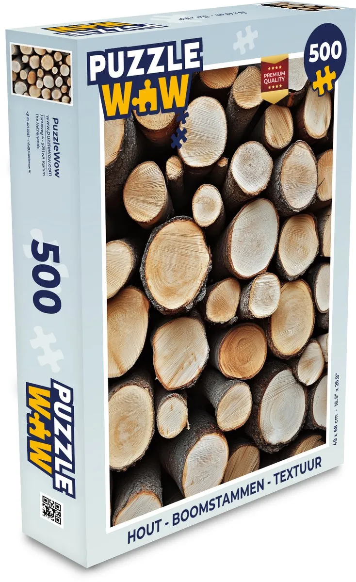 PuzzleWow Boomstammen Legpuzzel 500 Stuks