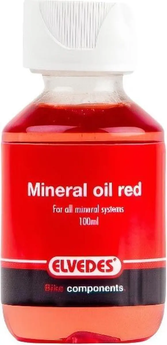 Elvedes Minerale Remolie 1000ml - Rood - o.a. Shimano - afbeelding 4 van 5