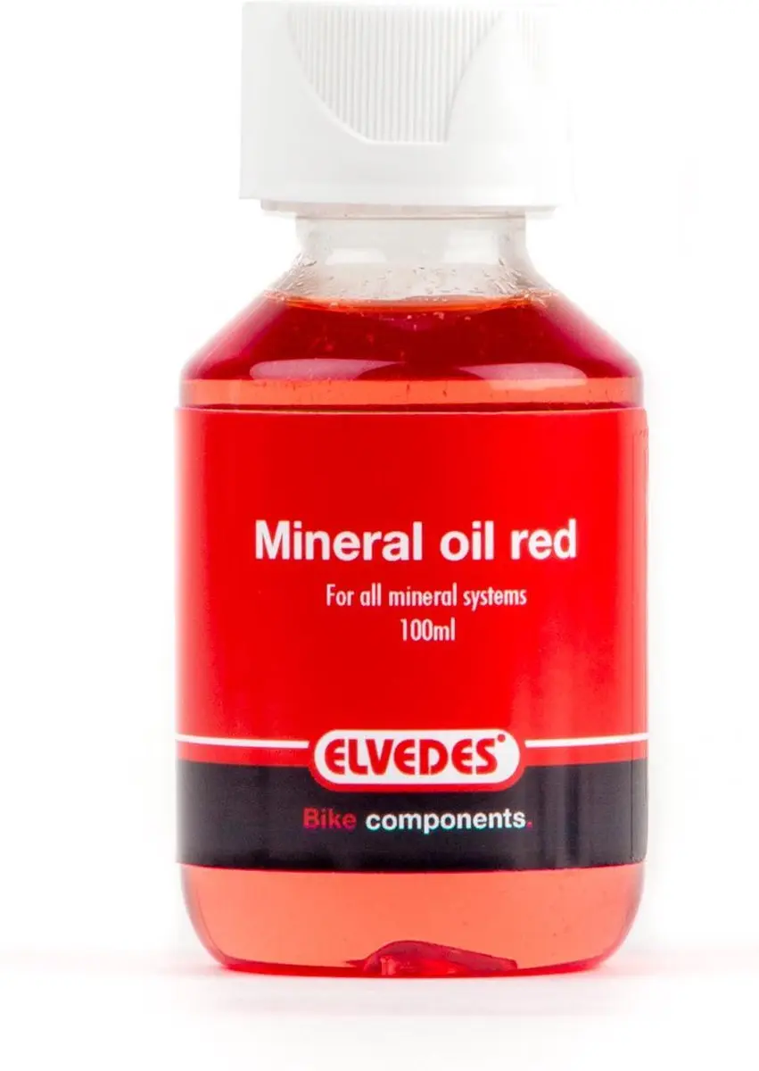 Elvedes Minerale Remolie 1000ml - Rood - o.a. Shimano - afbeelding 2 van 5