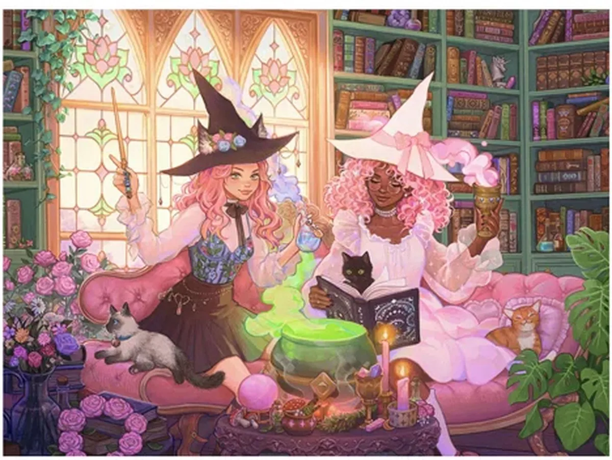 Ravensburger Enchanting Library Puzzel - 200 Stuks
