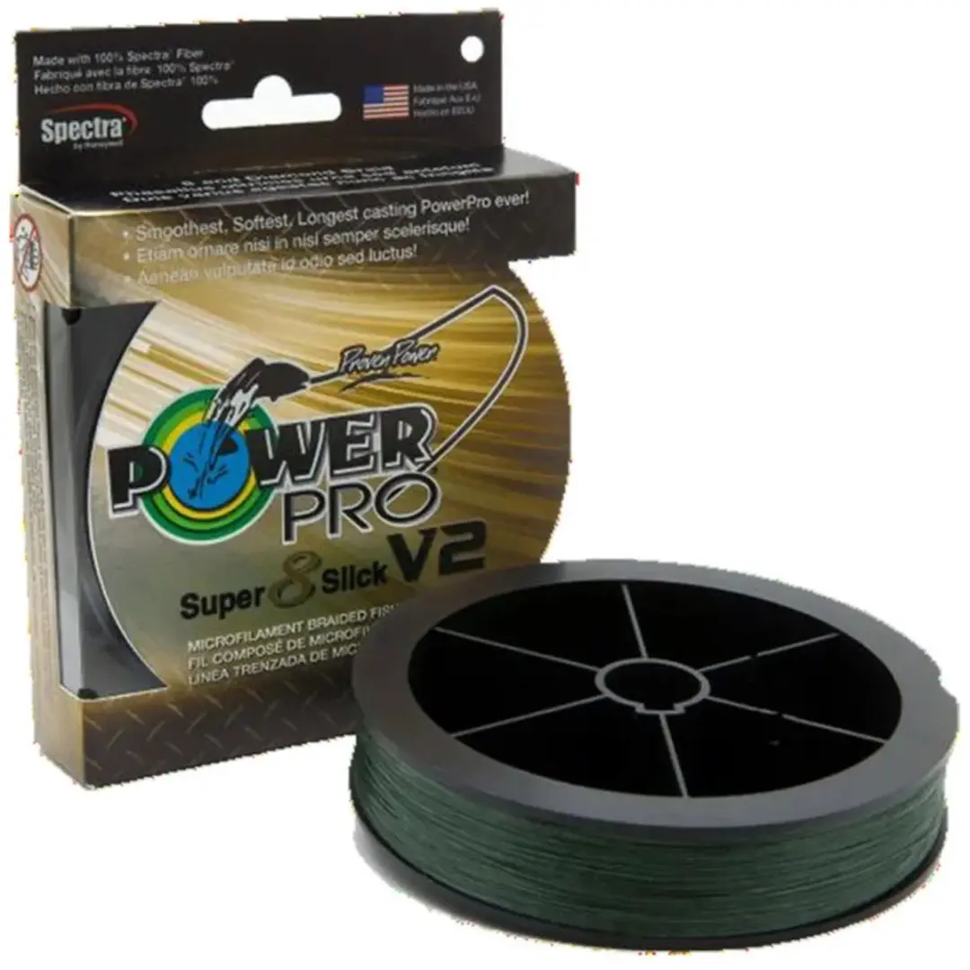 Shimano PowerPro Super 8 Slick V2 - 135m Moss Green - afbeelding 2 van 3