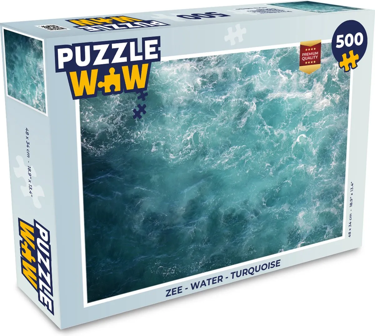 PuzzleWow Zee Water Turquoise Legpuzzel 500 Stuks