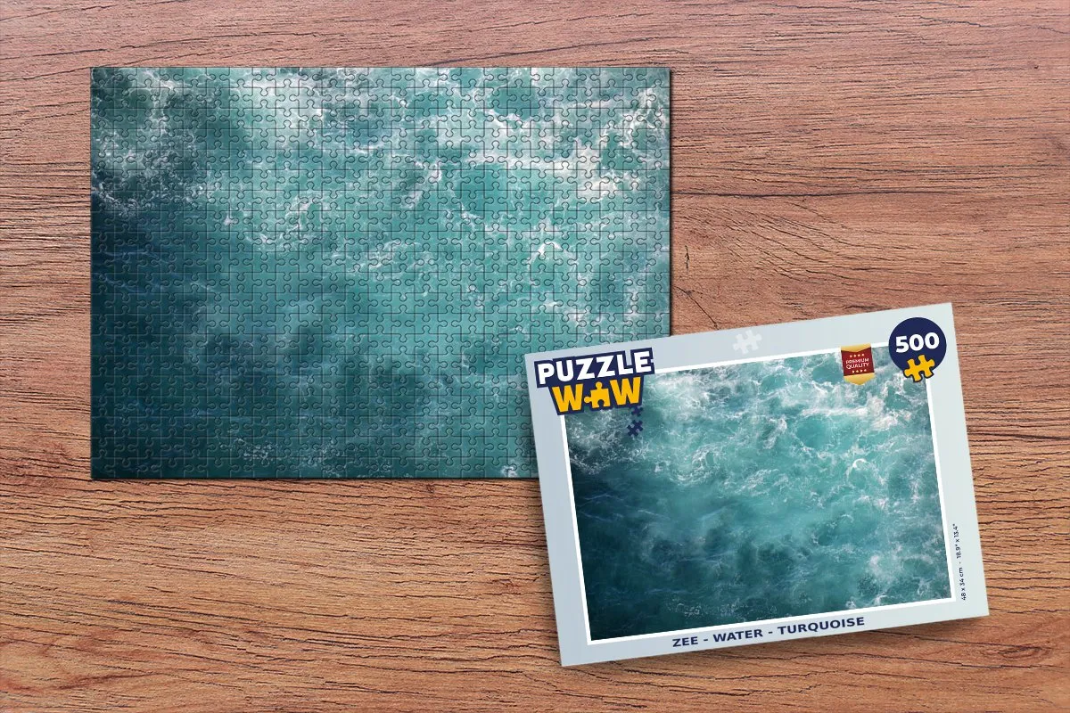 PuzzleWow Zee Water Turquoise Legpuzzel 500 Stuks