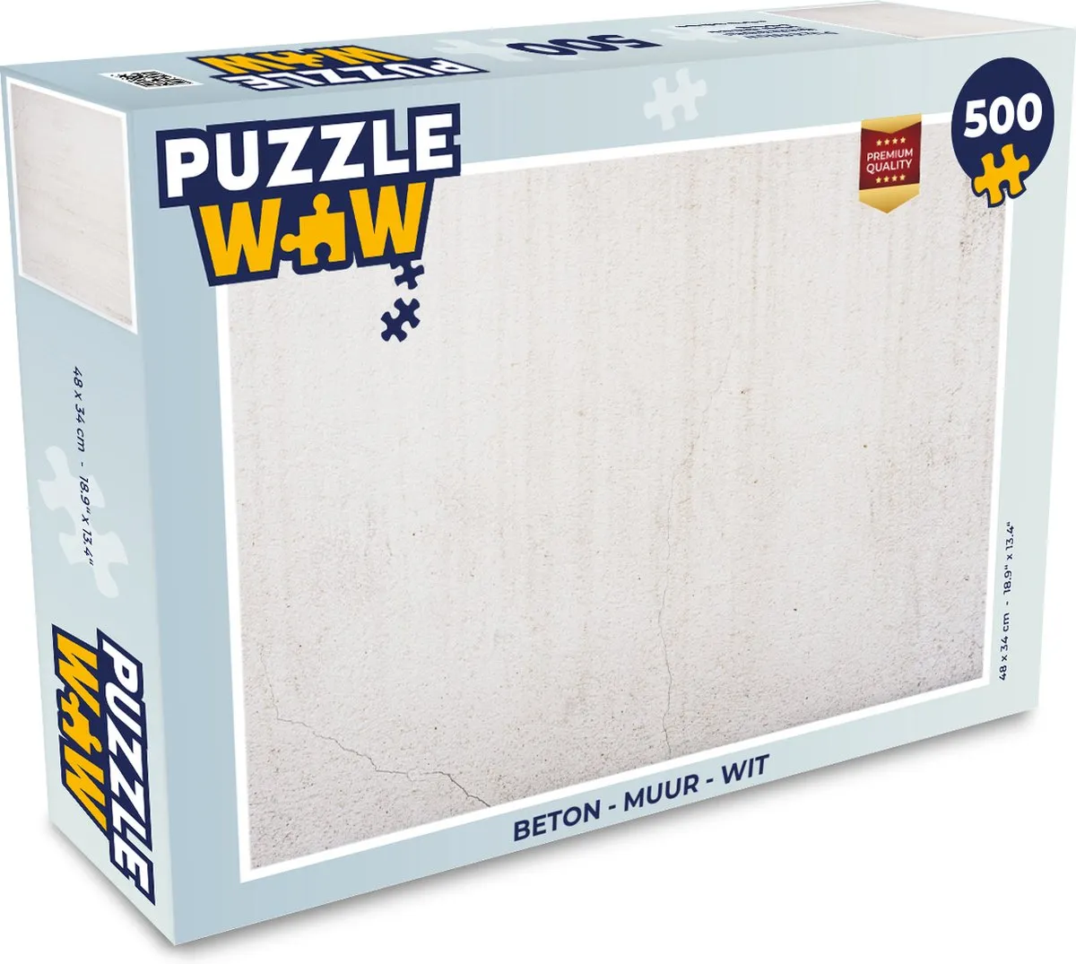 PuzzleWow Beton Muur Puzzel 500 Stuks