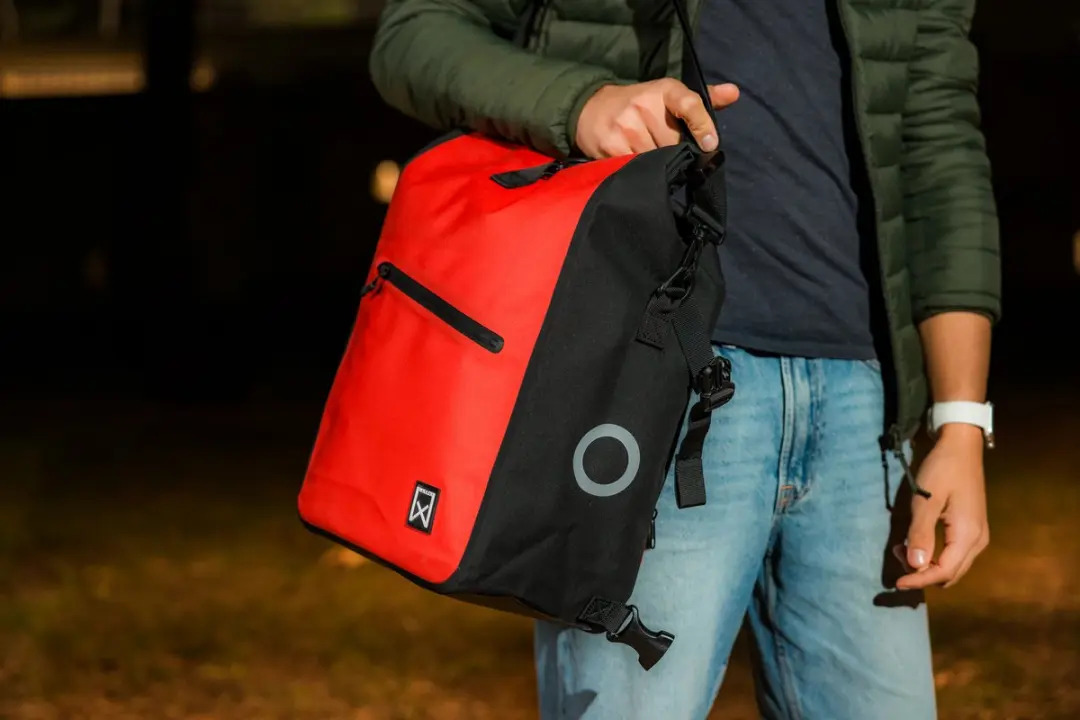 Willex Rugzak Combi Fietstas 27L - Rood - afbeelding 5 van 6