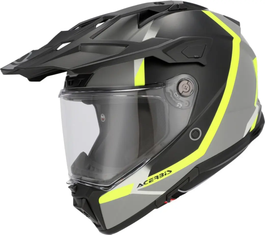 Acerbis Attack Graphic Mat Zwart Geel Adventure Integraalhelm