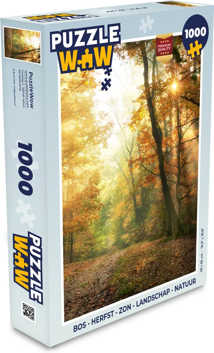 PuzzleWow Herfst Landschap Puzzel 1000 Stuks - Multicolor