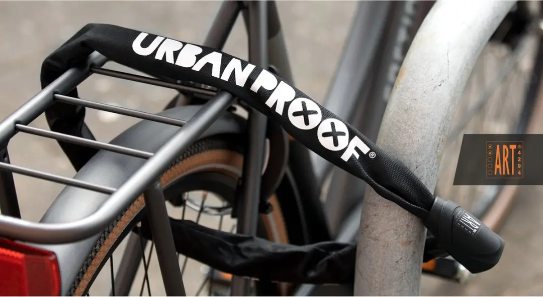 URBAN PROOF Kettingslot ø8mm x 100cm - ART2 Goedgekeurd - Zwart - afbeelding 3 van 6