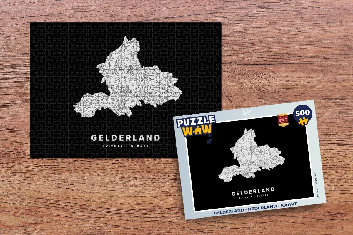 PuzzleWow Gelderland Legpuzzel 500 Stuks - Multicolor