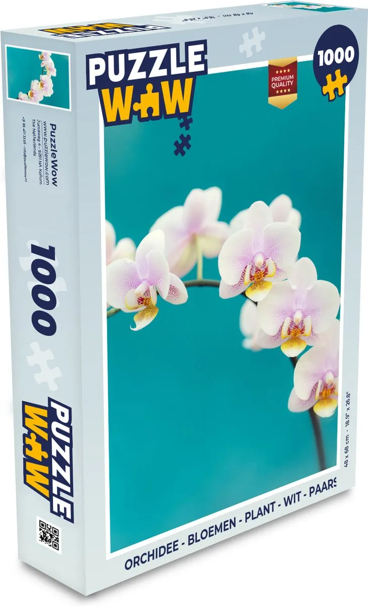 PuzzleWow Orchidee Legpuzzel 1000 Stuks - Multicolor