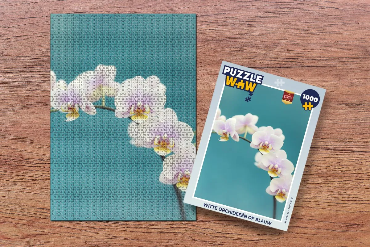 PuzzleWow Orchidee Legpuzzel 1000 Stuks - Multicolor