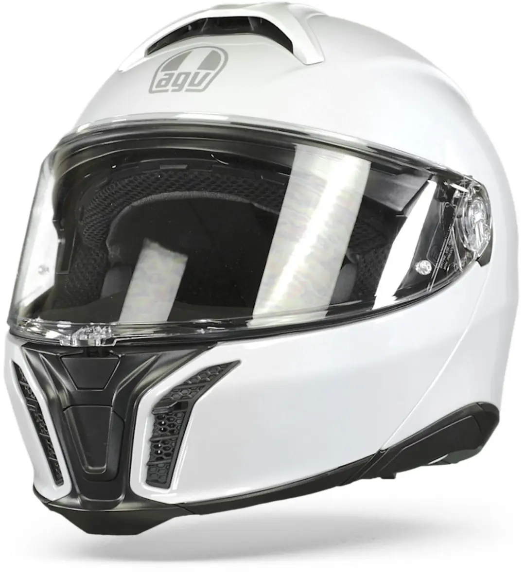 AGV Tourmodular motorhelm Stelvio wit systeemhelm M