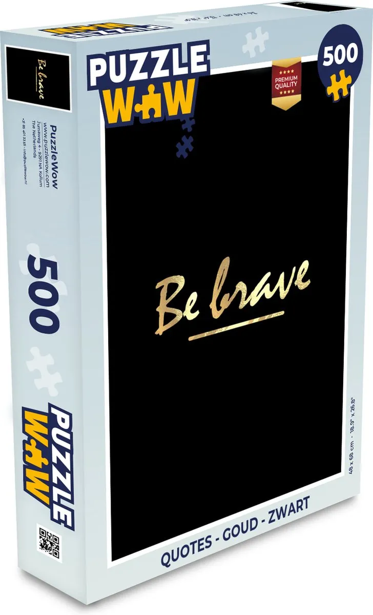 PuzzleWow Quotes Legpuzzel 500 Stuks