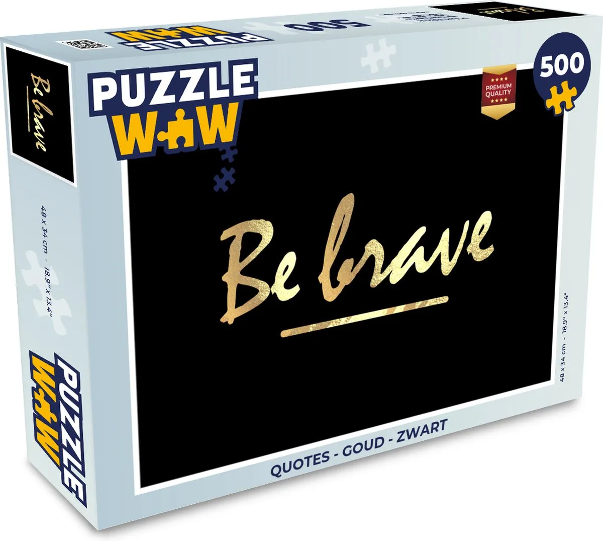 PuzzleWow Quotes Legpuzzel 500 Stuks - Multicolor