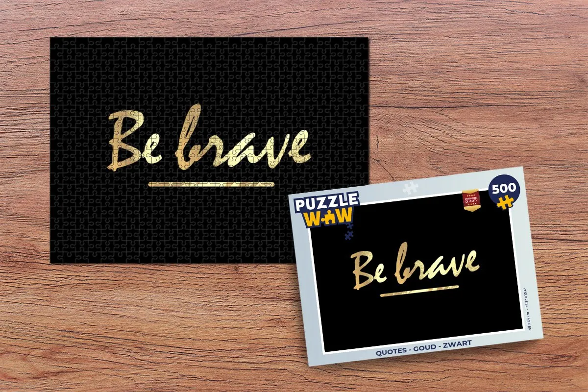 PuzzleWow Quotes Legpuzzel 500 Stuks - Multicolor