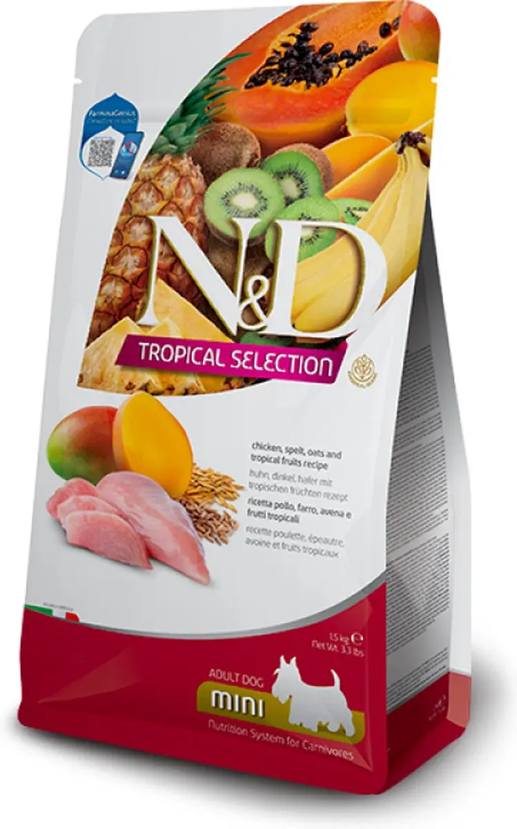 N&D Dog Tropical Selection Chicken Adult Mini 1,5kg
