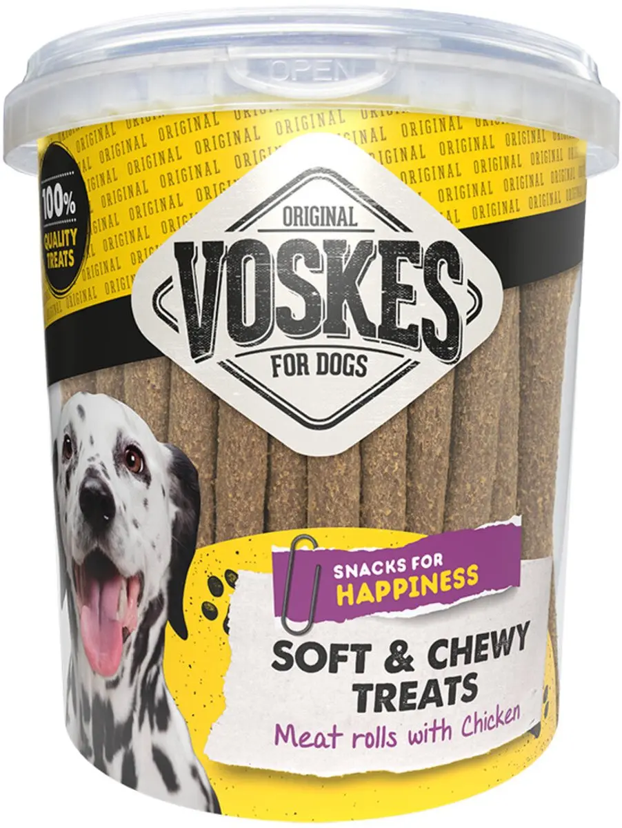 Voskes Hondensnacks Vleesrol Kip
