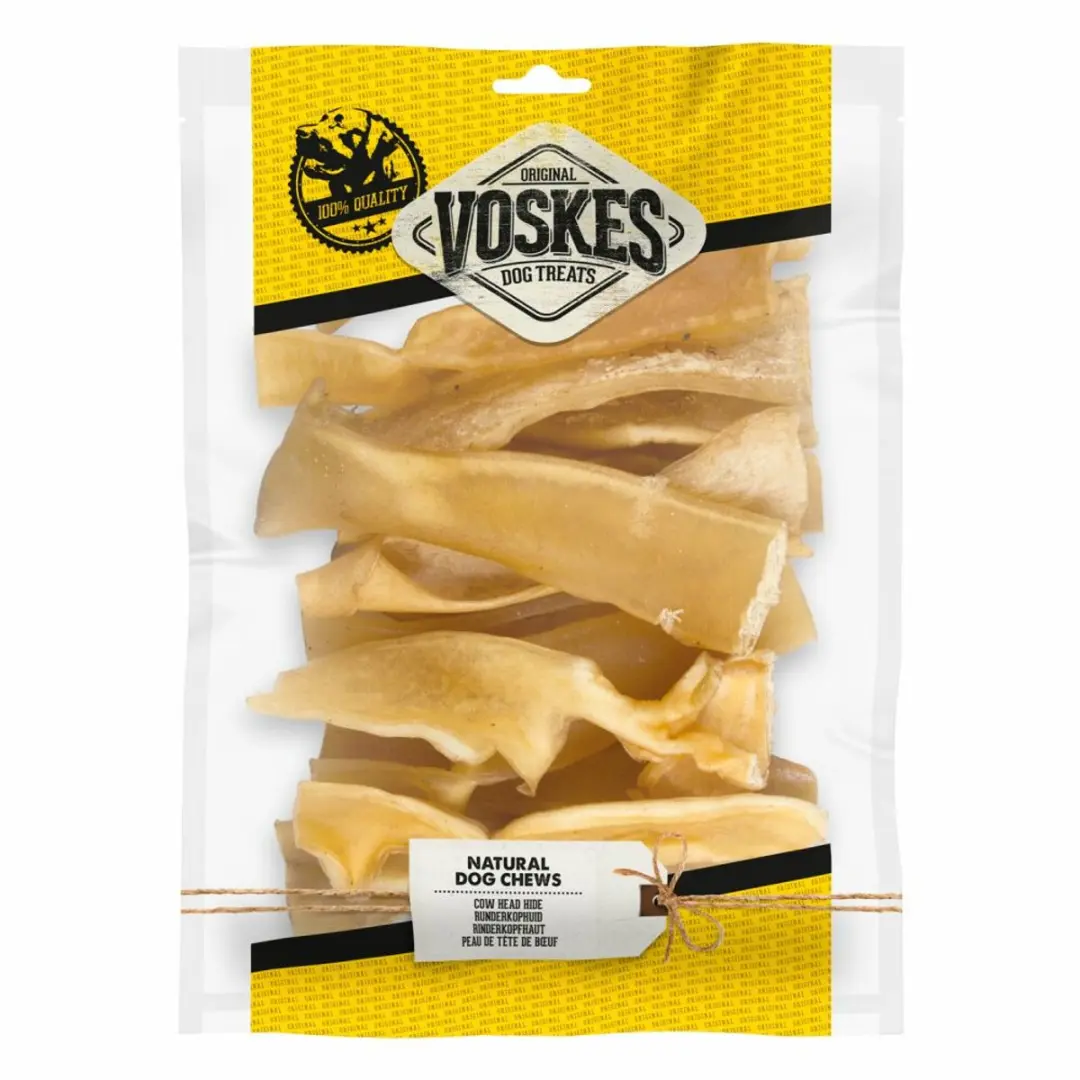 Voskes Hondensnacks Runderkophuid Stukken 500g