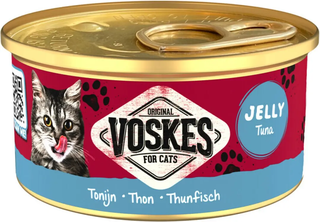 Voskes Nat Tonijn Kattenvoer - 24x85g