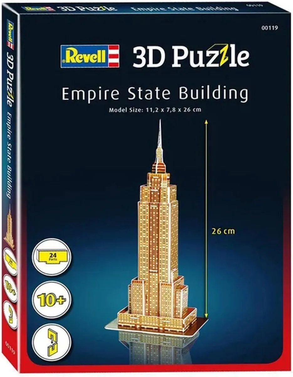 Revell 3D Puzzel Empire State Building 24 Stuks - Multi - afbeelding 5 van 6