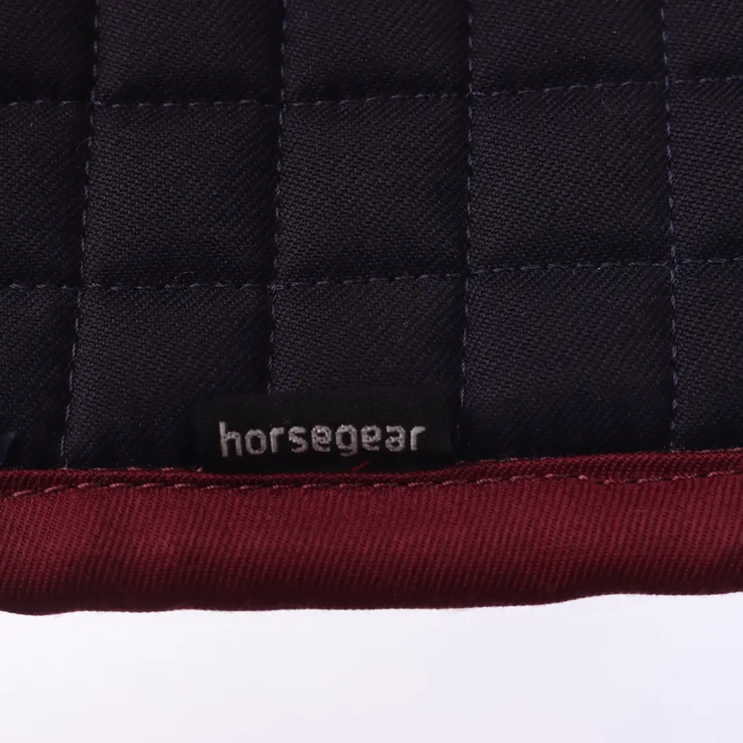 Horsegear HgChique Longeerpad - Donkerblauw/Donkerrood