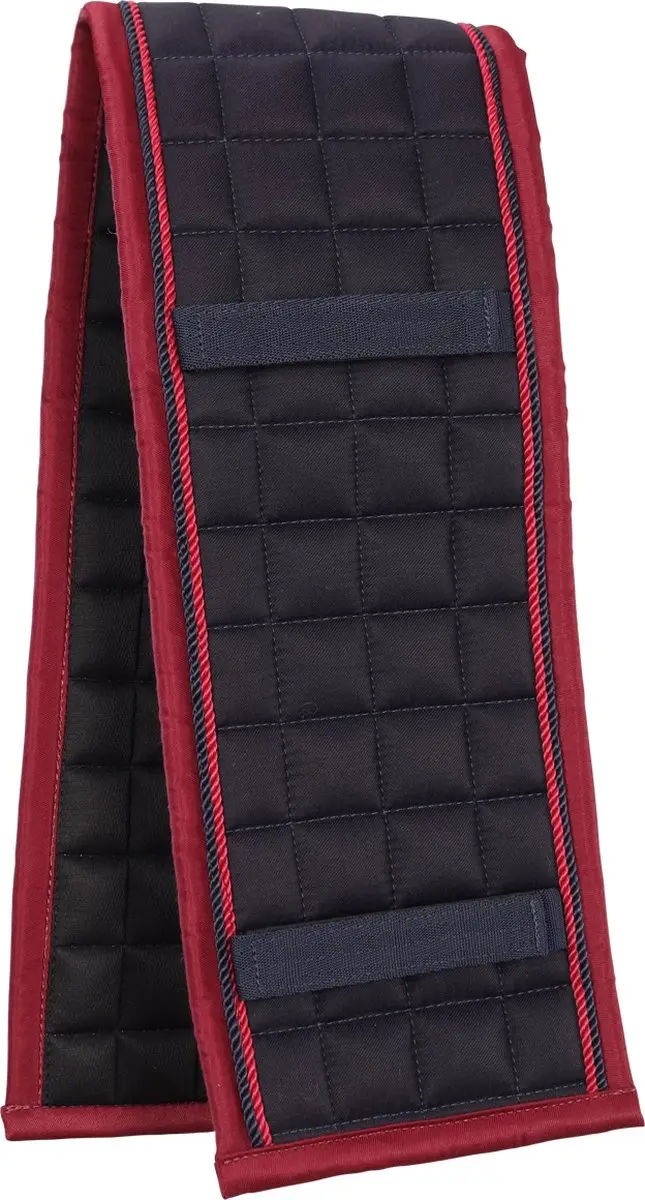 Horsegear HgChique Longeerpad - Donkerblauw/Donkerrood