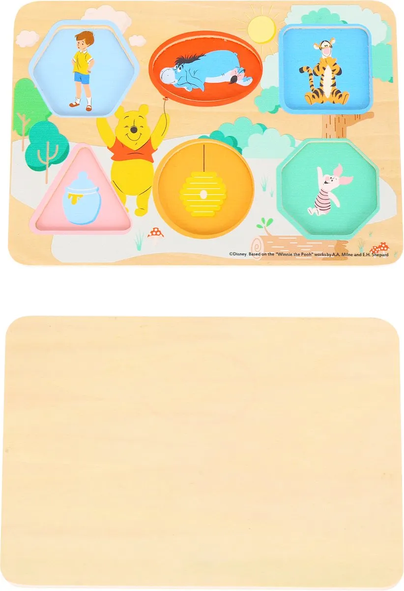 Disney Winnie de Pooh Junior Houten Puzzel 7-delig - Multicolor - afbeelding 2 van 5