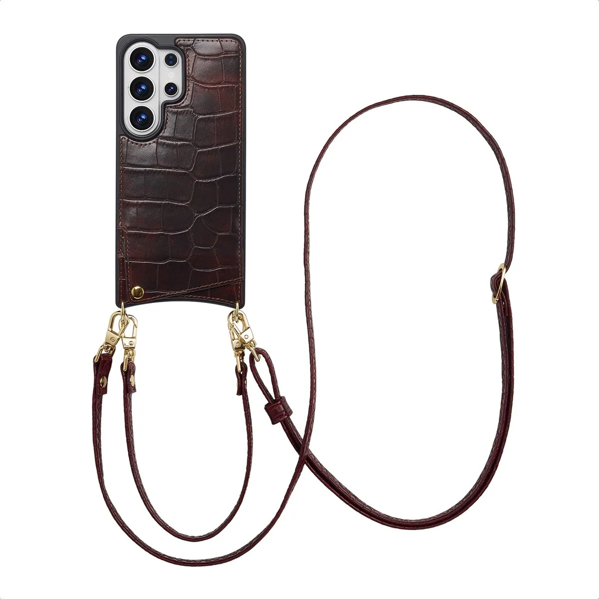 Selencia Croco Backcover Hoesje S26 Ultra