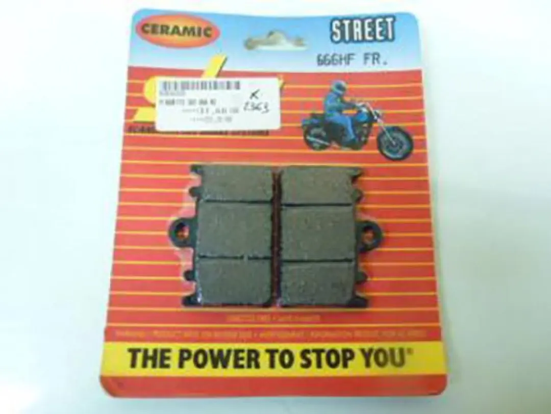 remblok 666hf av/ar keramisch sbs voor motor kawasaki 400 zxr 1991-2002