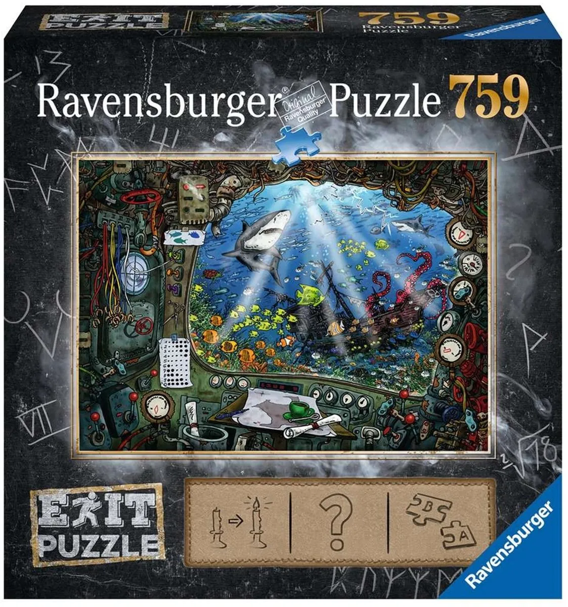 Ravensburger Escape Puzzle 4 Submarine 759 Stuks - Multicolor