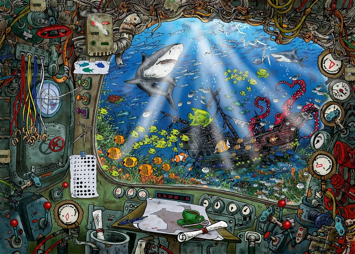 Ravensburger Escape Puzzle 4 Submarine 759 Stuks - Multicolor